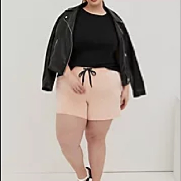 Torrid LOVESICK PULL-ON SHORT - COTTON WASH PINK Shorts Size 2X - Picture 3 of 8